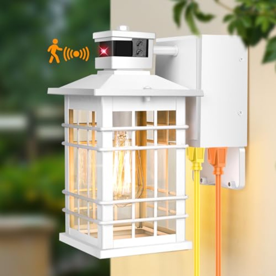 Outdoor Lighting No Outlet - Уличный светильник для крыльца с GFCI-розетками,