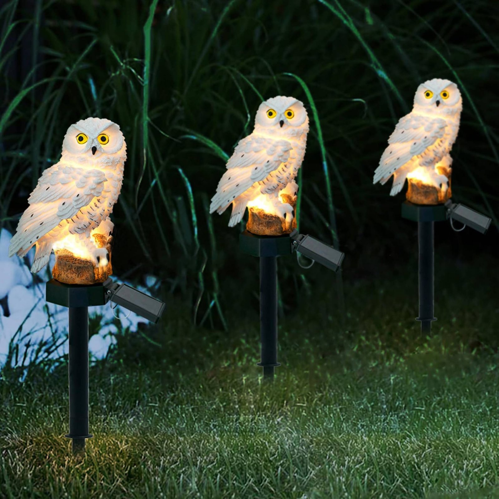 Outdoor Lighting Pathway - Солнечный светильник-сова на колышке, водонепроницаемый, для