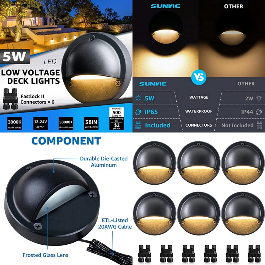 Outdoor Lighting Low Voltage - Светодиодные ландшафтные светильники 5 Вт, низковольтные,