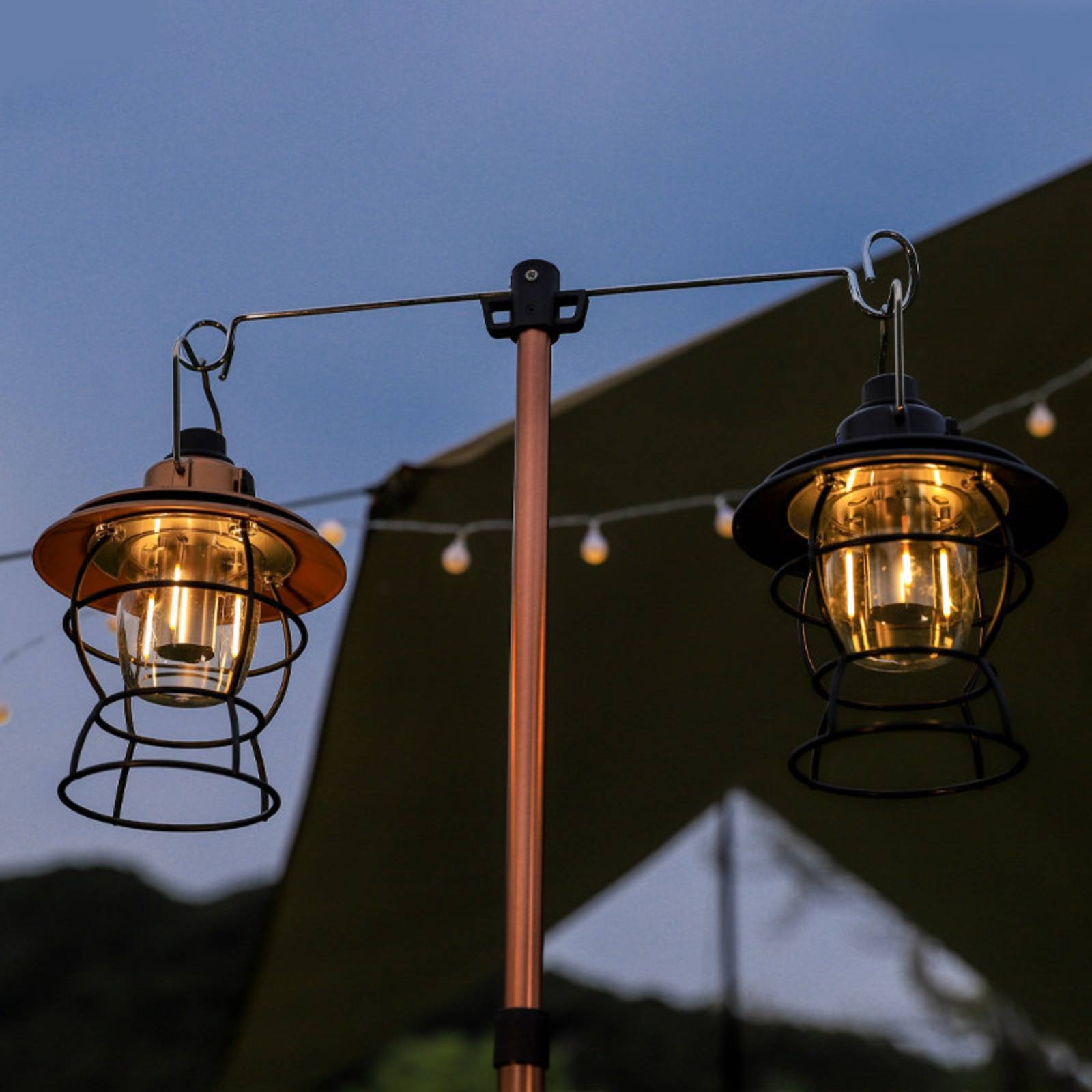 Outdoor Lighting Hooks - Телескопическая подставка-штатив с крючками для подвесной