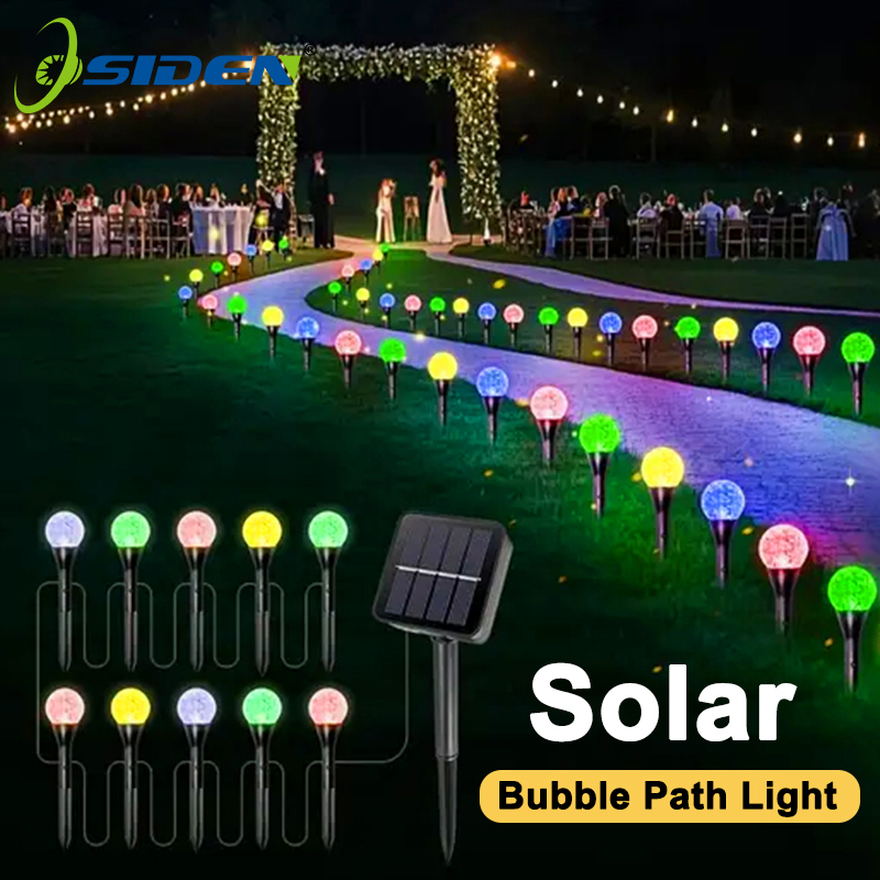 Outdoor Lighting Driveway - 30 светодиодных солнечных шарообразных гирлянд-фонариков, водонепроницаемые,