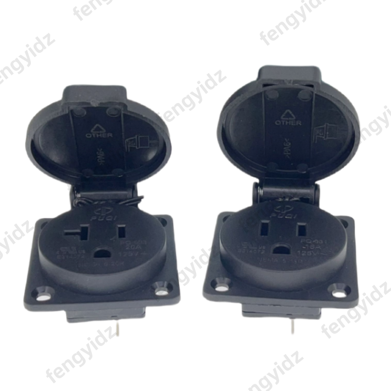 Черный 125 В 15 А 20 А IP44 CE – обзор и цена Outdoor Lighting No Outlet