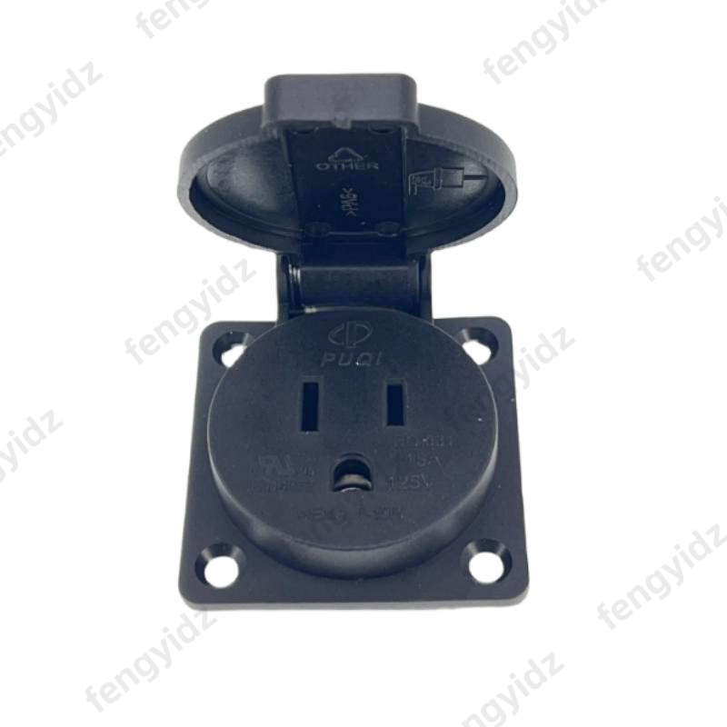 Черный 125 В 15 А 20 А IP44 CE – обзор и цена Outdoor Lighting No Outlet