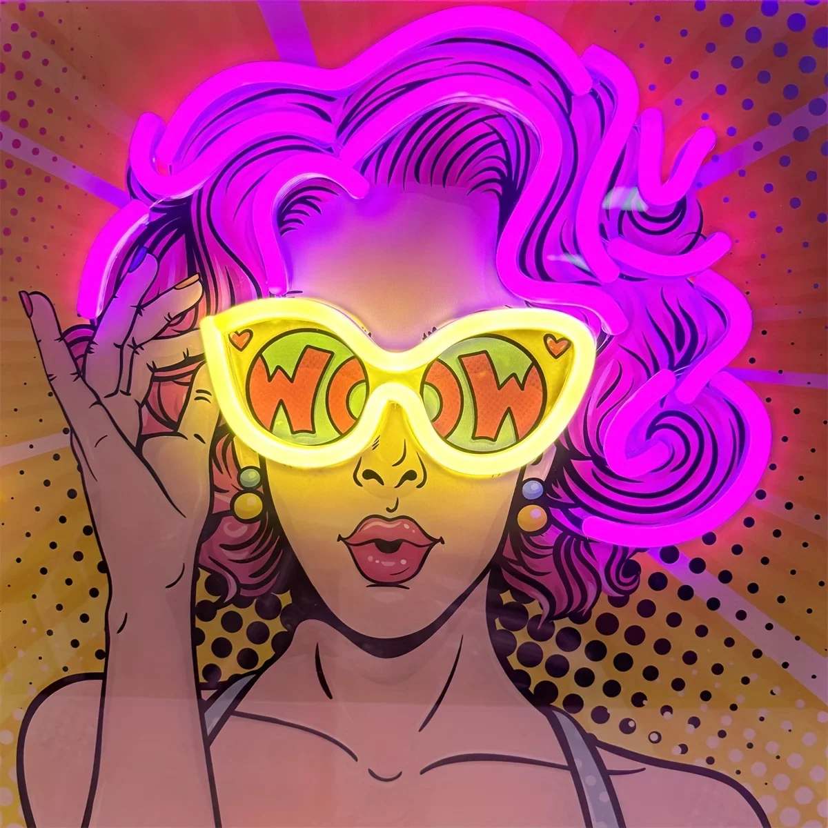 Wow Lady Pop Art Светодиодная  – обзор и цена Outdoor Lighting Decor Wow
