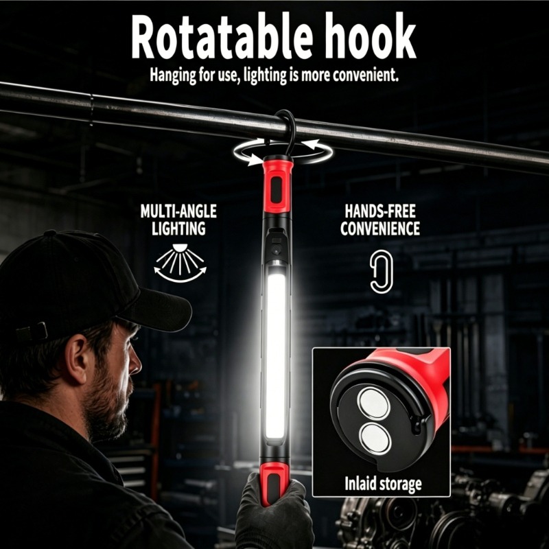 Магнитный рабочий фонарь COB с – обзор и цена Outdoor Lighting Hooks